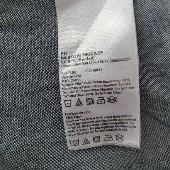 Timberland Button Down Shirt Oxford Blue Gray Long Sleeve Mens Large EUC - Picture 8 of 9